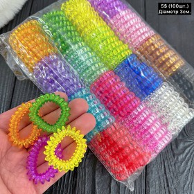 Резинки для волосся 10331 (100шт.) діаметр 3см.